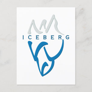 Personalisiertes Motivierend Abstraktes Iceberg-De Postkarte