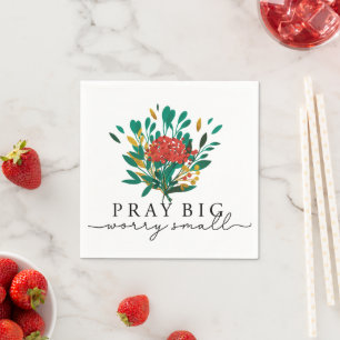 Personalisiertes Motivierend Blumenpapier Napkins Serviette
