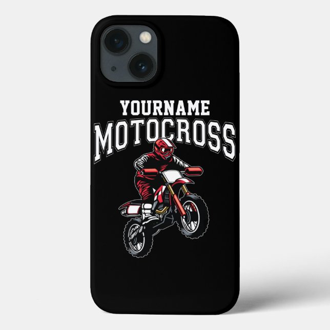 Personalisiertes Motocross Dirt Bike Racing Case-Mate iPhone Hülle (Rückseite)