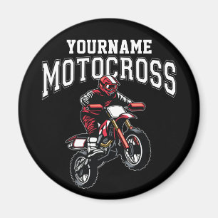 Personalisiertes Motocross Dirt Bike Racing Magnet