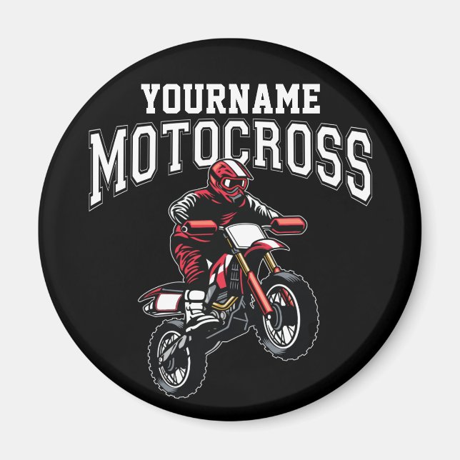 Personalisiertes Motocross Dirt Bike Racing Magnet (Vorne)