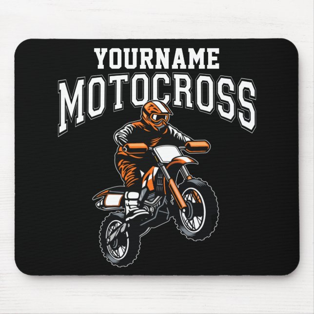 Personalisiertes Motocross Dirt Bike Racing  Mousepad (Vorne)