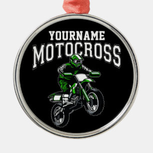 Personalisiertes Motocross Dirt Bike Racing Ornament Aus Metall