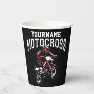Personalisiertes Motocross Dirt Bike Racing Pappbecher