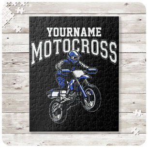 Personalisiertes Motocross Dirt Bike Racing Puzzle