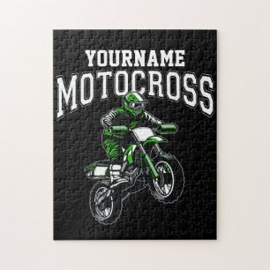 Personalisiertes Motocross Dirt Bike Racing Puzzle