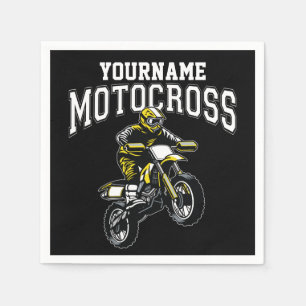 Personalisiertes Motocross Dirt Bike Racing Serviette