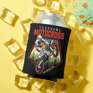 Personalisiertes Motocross-Rennen Dirt Bike Trail  Dosenkühler