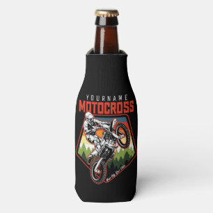 Personalisiertes Motocross-Rennen Dirt Bike Trail  Flaschenkühler