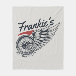 Personalisiertes Motorrad-Fliegerradgeschäft Fleecedecke