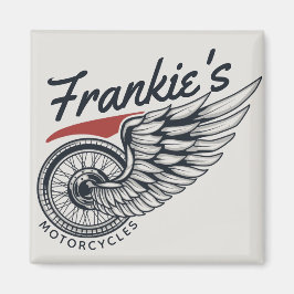 Personalisiertes Motorrad-Fliegerradgeschäft Magnet