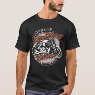 Personalisiertes Motorrad Legendärer Fahrer Biker T-Shirt