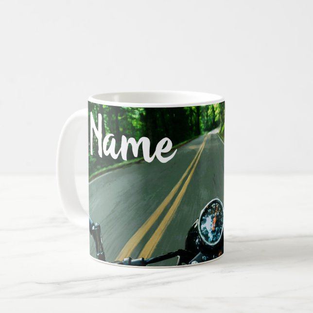 Personalisiertes Motorraddesign Coffee Tasse (Vorderseite Links)