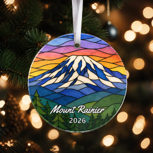 Personalisiertes Mount Rainier Nationalpark-Acryl- Ornament