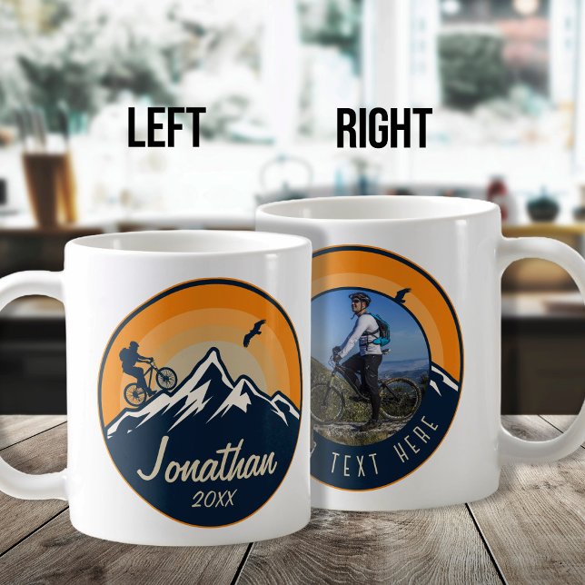 Personalisiertes Mountainbike Fahrrad Kaffeetasse (Von Creator hochgeladen)