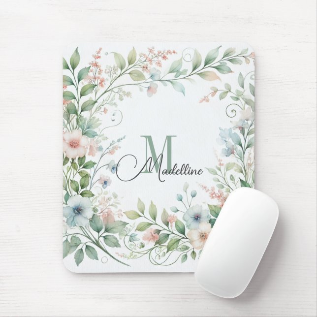 Personalisiertes Mousepad mit wilden Blume | Urspr (Mit Mouse)