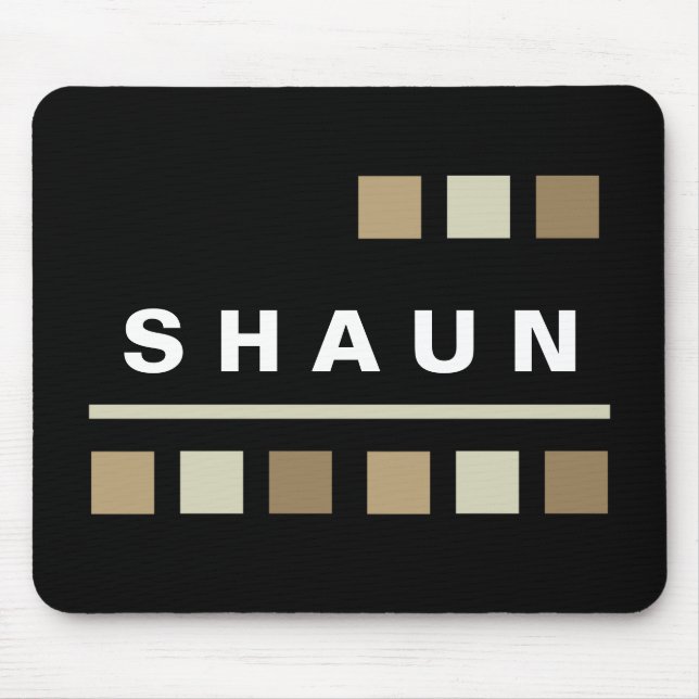 Personalisiertes Mousepads - Schwarzes (Vorne)