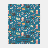 Personalisiertes Movie Night Film Popcorn Muster