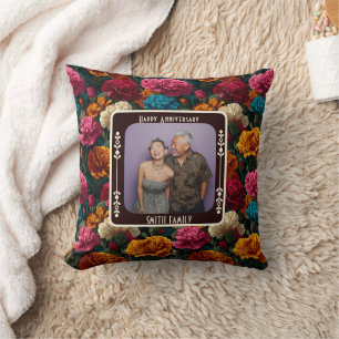 Personalisiertes Mr And Mrs Jubiläums-Wurfkissen Kissen