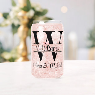 Personalisiertes Mr-und-Mrs-Hochzeitsgastgeschenk Dosenglas