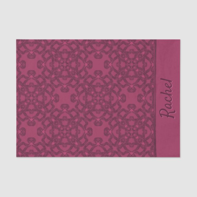 Personalisiertes Mulberry-Muster Seidenpapier (Vorderseite)