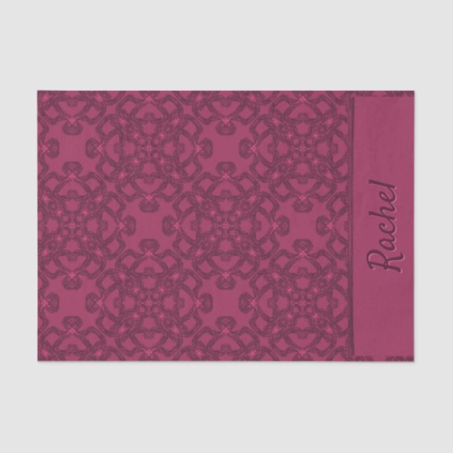 Personalisiertes Mulberry-Muster Seidenpapier (Vorderseite)