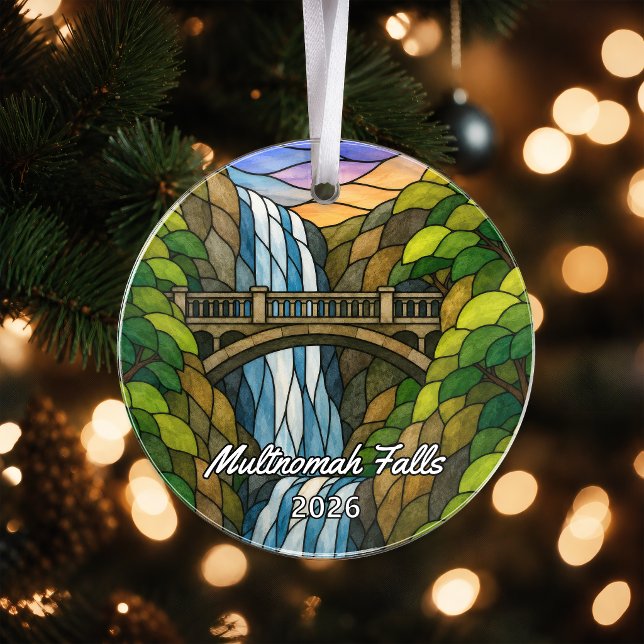 Personalisiertes Multnomah Falls Acryl-Ornament, C Ornament (Von Creator hochgeladen)