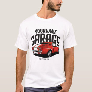 Personalisiertes Muscle Car 1967 rotes Fastback-Ga T-Shirt