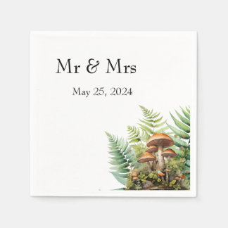 Personalisiertes Mushroom Paper Napkins Serviette