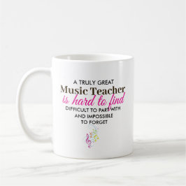 Personalisiertes Musiklehrer-Dankeschön-Geschenk Kaffeetasse
