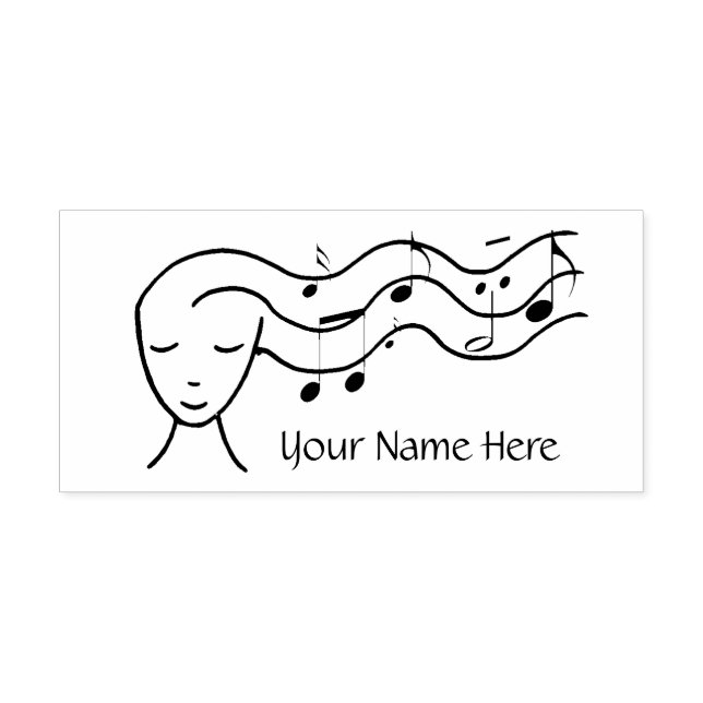 personalisiertes Musiklogo Permastempel (Design)