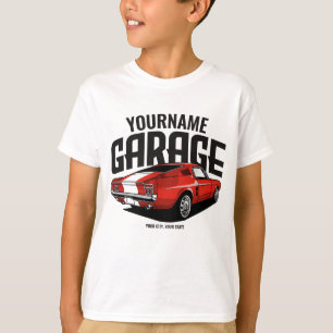 Personalisiertes Muskelwagen 1967 Garage  T-Shirt