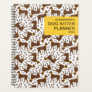 Personalisiertes Muster Business Dog Sitter Planer