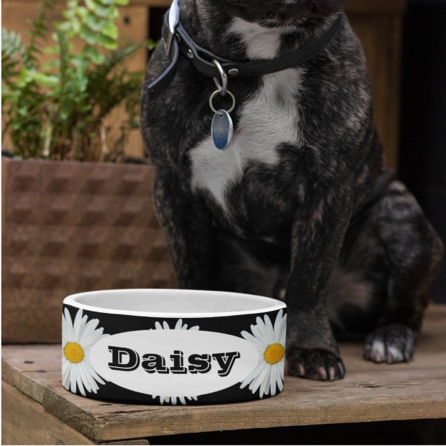 Personalisiertes Muster eines Daisy Floral Pet Napf (In Situ)