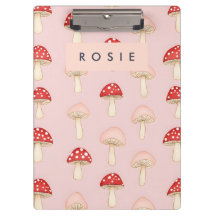 Personalisiertes Muster in Rosa Mushroom