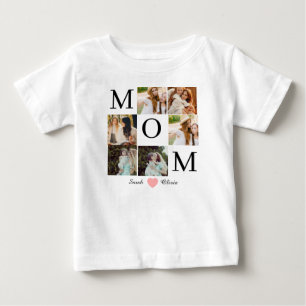 personalisiertes Mutter Bild Muttertag Geschenk Fo Baby T-shirt