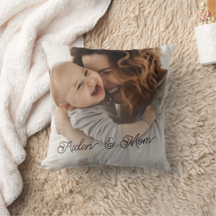 Personalisiertes Mutter Kind Foto Kissen