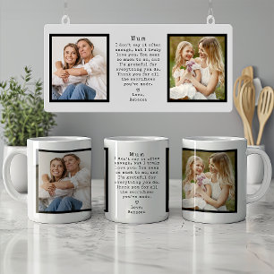 Personalisiertes Muttergeschenk Vintage Minimal We Kaffeetasse