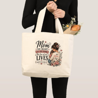 Personalisiertes Muttertag-Geschenk-Script Typogra Jumbo Stoffbeutel