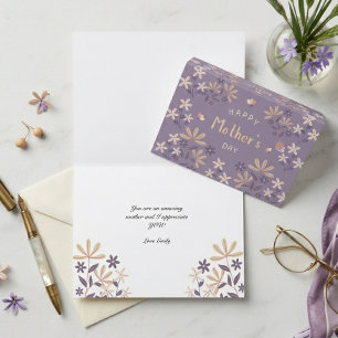 Personalisiertes Muttertags-Elegantes Blumen-Desig Einladung