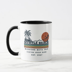 Personalisiertes Myrtle Beach-Wochenende-Junggesel Tasse