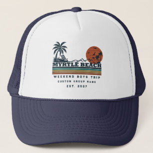 Personalisiertes Myrtle Beach-Wochenende-Junggesel Truckerkappe