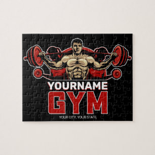 Personalisiertes NAME Fitness-Home-GYM-Hanteltrain Puzzle