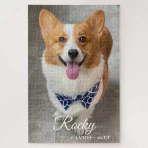 personalisiertes NAME & Foto-Hund  Puzzle