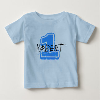 Personalisiertes Namen-und Alters-T-Shirt Baby T-shirt