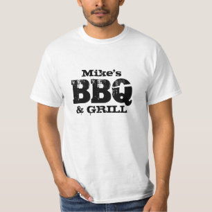 Personalisiertes Namens-BBQ-T-Shirt für Männer im T-Shirt