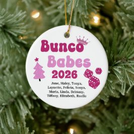 Personalisiertes Namens-Bunco-Babes-Ornament Keramik Ornament