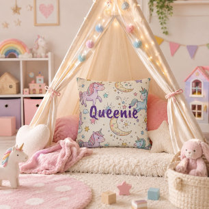 Personalisiertes Namens-Einhorn-Schlafzimmer-Dekor Kissen