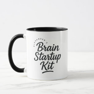 Personalisiertes Namens-Gehirn-Start-up-Geschenk K Tasse