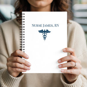 Personalisiertes Namens-Krankenschwester-Tagebuch- Notizbuch